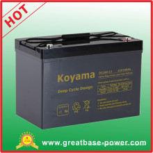 Top Qualität 100ah 12 V AGM Tiefe Zyklus Marine Batterie Motor Hause Batterie